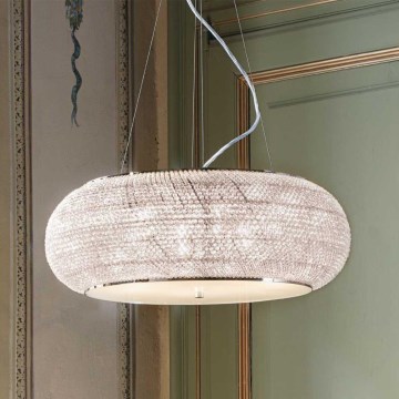 Ideal Lux - Żyrandol kryształowy na lince PASHA 14xE14/40W/230V śr. 65 cm chrom błyszczący