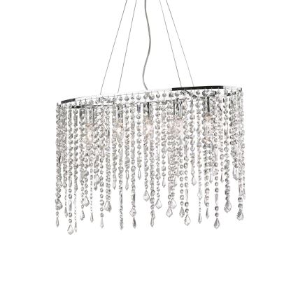 Ideal Lux - Żyrandol kryształowy na lince RAIN 5xE14/40W/230V przezroczysty
