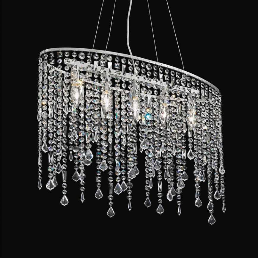 Lampa wisząca kryształowa 5xE14/40W/230V
