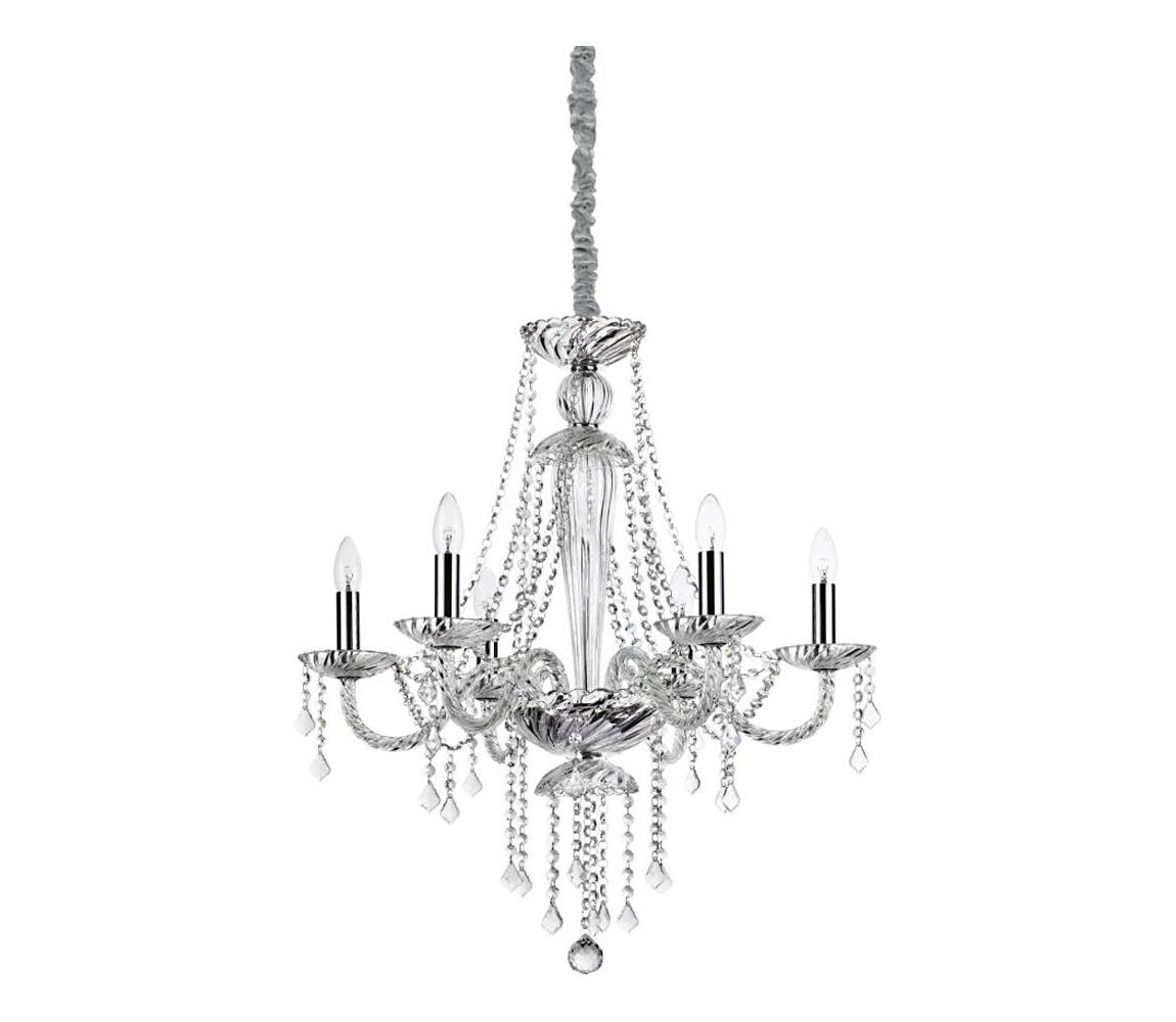 Ideal Lux - Żyrandol kryształowy na łańcuchu AMADEUS 6xE14/40W/230V śr. 67 cm przezroczysty