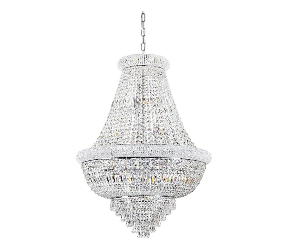 Ideal Lux - Żyrandol kryształowy na łańcuchu DUBAI 24xE14/28W/230V śr. 80 cm chrom