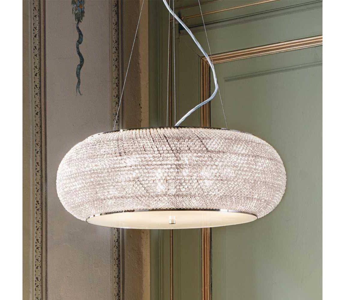 Ideal Lux - Żyrandol kryształowy na lince PASHA 14xE14/40W/230V śr. 65 cm chrom