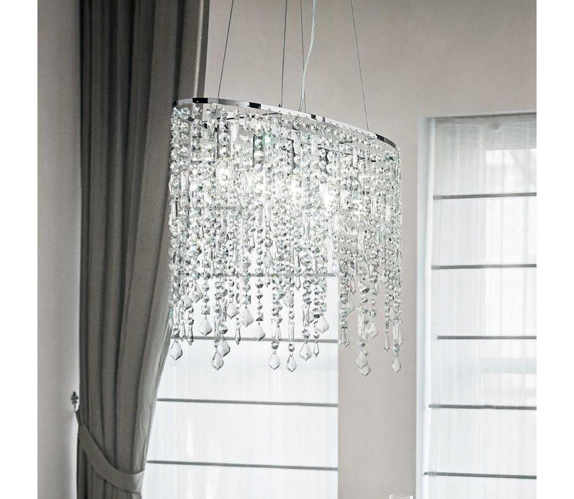 Ideal Lux - Żyrandol kryształowy na lince RAIN 5xE14/40W/230V przezroczysty