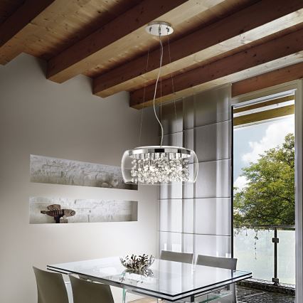Ideal Lux - Żyrandol LED na lince 8xG9/3W/230V Ø 50 cm