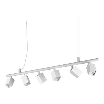 Ideal Lux - Żyrandol LED na lince DYNAMITE 6xGU10/7W/230V CRI 90 biały