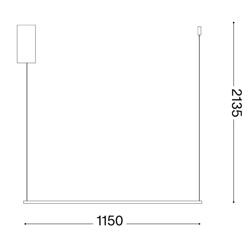 Ideal Lux - Żyrandol LED na lince ESSENCE LED/19W/230V 3000K CRI 90 mosiądz