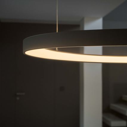 Ideal Lux - Żyrandol LED na lince GEMINI LED/78W/230V 2700K śr. 105 cm CRI 90 czarny