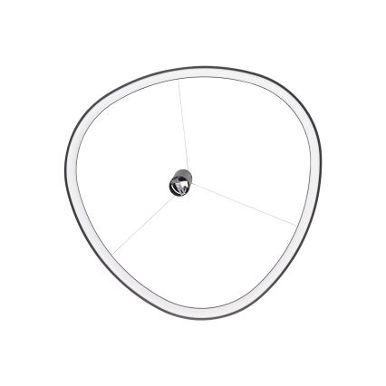 Ideal Lux - Żyrandol LED na lince GEMINI LED/78W/230V 2700K śr. 105 cm CRI 90 czarny