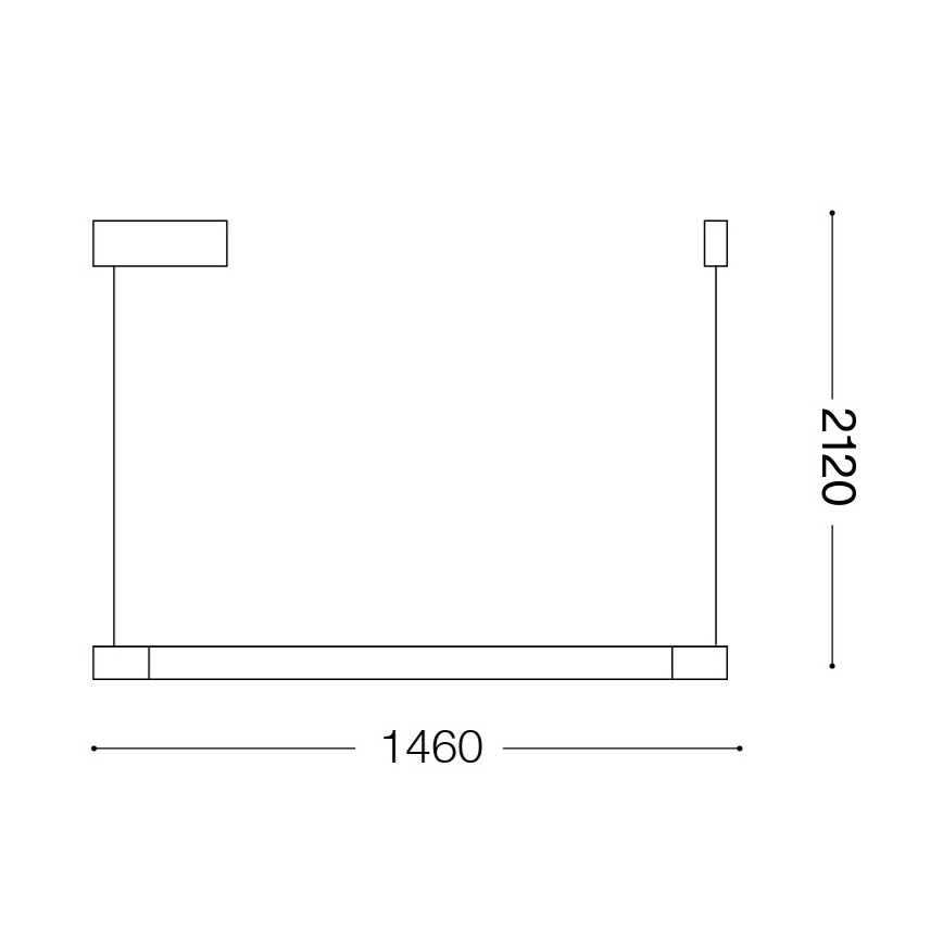 Ideal Lux - Żyrandol LED na lince YOKO LED/17W/230V CRI 90 biały
