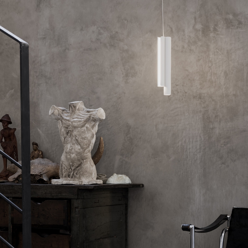 Ideal Lux - ściemnialna lampa wisząca na lince DORICA 3×LED / 9 W / 230 V / CRI 90 Ø 9,5 cm biały