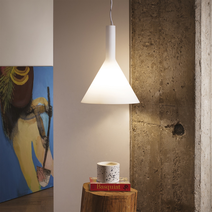 Ideal Lux - Żyrandol na drucie 1xE14/40W/230V biały