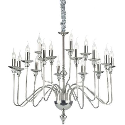 Ideal Lux - Żyrandol na łańcuchu ARTU 16xE14/40W/230V śr. 90 cm chrom błyszczący
