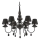 Ideal Lux - Żyrandol na łańcuchu BLANCHE 6xE14/4W/230V śr. 75 cm czarny