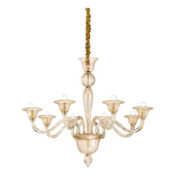 Ideal Lux - Żyrandol na łańcuchu BRIGITTA 8xE14/40W/230V śr. 89 cm mosiądz