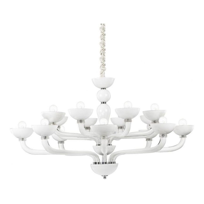 Ideal Lux - Żyrandol na łańcuchu CASANOVA 16xE14/40W/230V śr. 120 cm biały