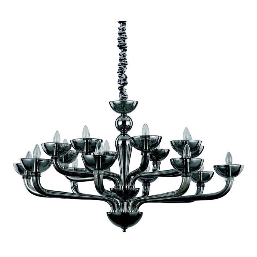 Ideal Lux - Żyrandol na łańcuchu CASANOVA 16xE14/40W/230V śr. 120 cm szary