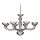 Ideal Lux - Żyrandol na łańcuchu CASANOVA 8xE14/40W/230V śr. 88 cm szary