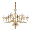 Ideal Lux - Żyrandol na łańcuchu DANIELI 12xE14/40W/230V śr. 94 cm mosiądz