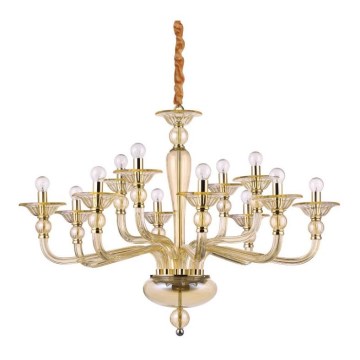 Ideal Lux - Żyrandol na łańcuchu DANIELI 12xE14/40W/230V śr. 94 cm mosiądz