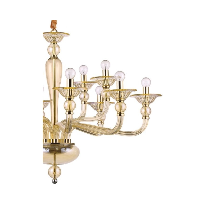 Ideal Lux - Żyrandol na łańcuchu DANIELI 12xE14/40W/230V śr. 94 cm mosiądz