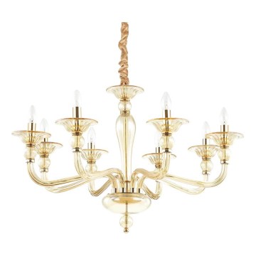Ideal Lux - Żyrandol na łańcuchu DANIELI 8xE14/40W/230V śr. 85 cm mosiądz