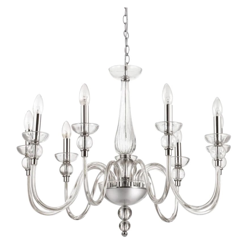 Ideal Lux - Żyrandol na łańcuchu DOGE 9xE14/40W/230V śr. 75 cm chrom błyszczący