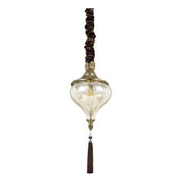 Ideal Lux - Żyrandol na łańcuchu HAREM 1xE27/42W/230V śr. 16,5 cm mosiądz