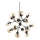 Ideal Lux - Żyrandol na łańcuchu KEPLER 18xE27/42W/230V śr. 69 cm czarny/dymna