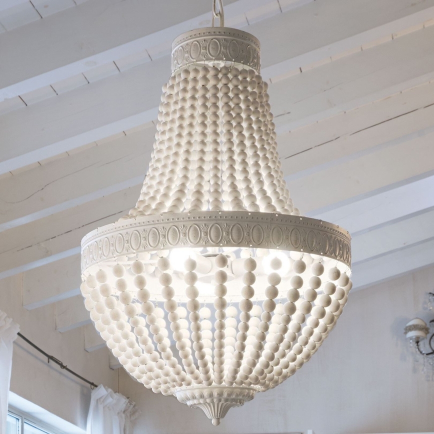 Ideal Lux - Żyrandol na łańcuchu MONET 6xE14/40W/230V śr. 50 cm konopie/biały