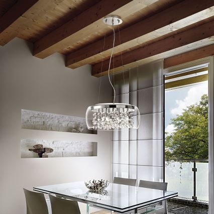 Ideal Lux - Żyrandol na lince AUDI 8xG9/40W/230V śr. 50 cm
