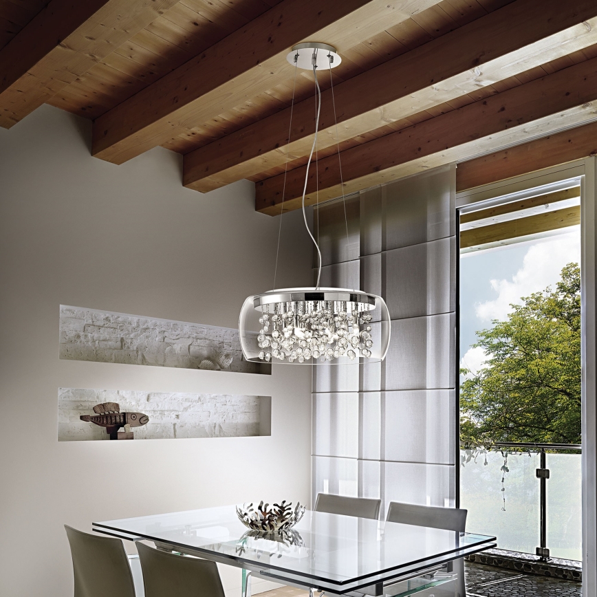 Ideal Lux - Żyrandol na lince AUDI 8xG9/40W/230V śr. 50 cm
