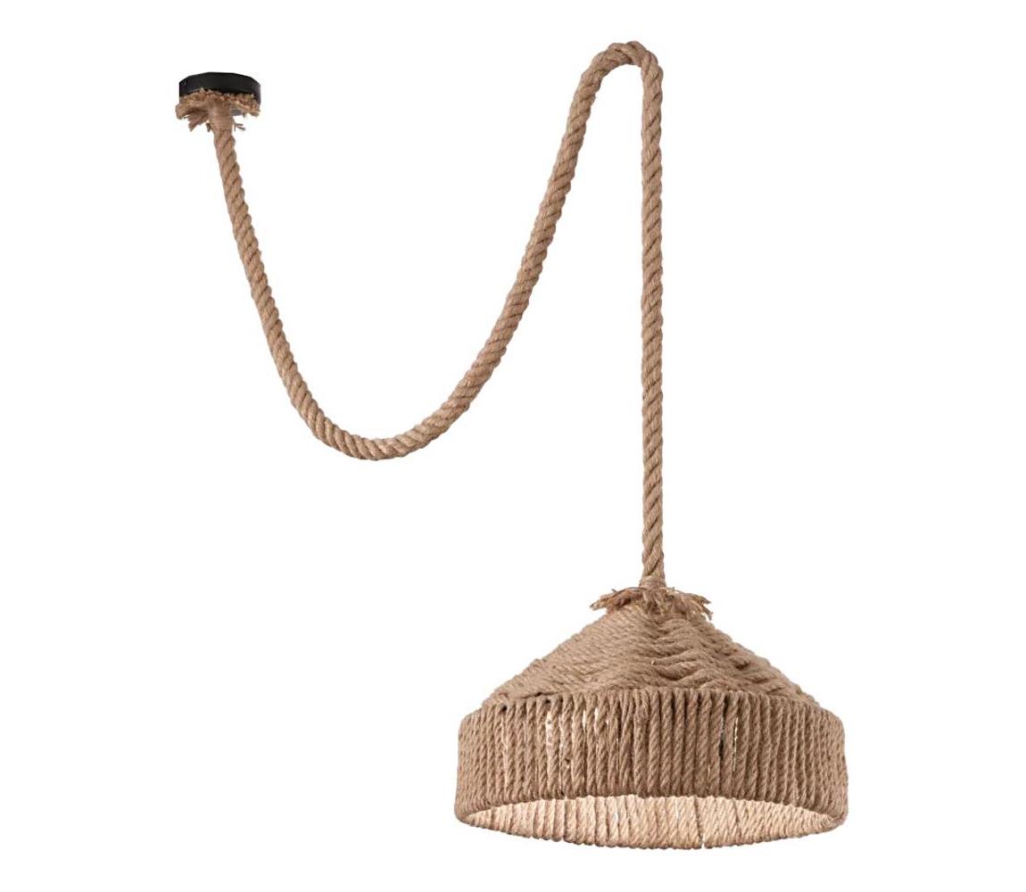 Ideal Lux - Żyrandol na lince CANAPA 1xE27/15W/230V śr. 41 cm brązowe
