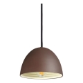 Ideal Lux - Żyrandol na lince FOLK 1xE27/60W/230V śr. 18 cm brązowy