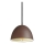 Ideal Lux - Żyrandol na lince FOLK 1xE27/60W/230V śr. 18 cm brązowy