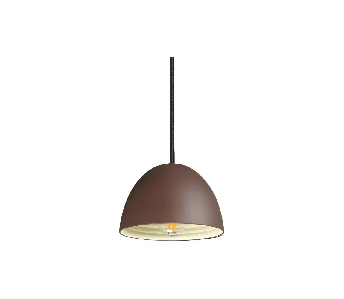 Ideal Lux - Żyrandol na lince FOLK 1xE27/60W/230V śr. 18 cm brązowy