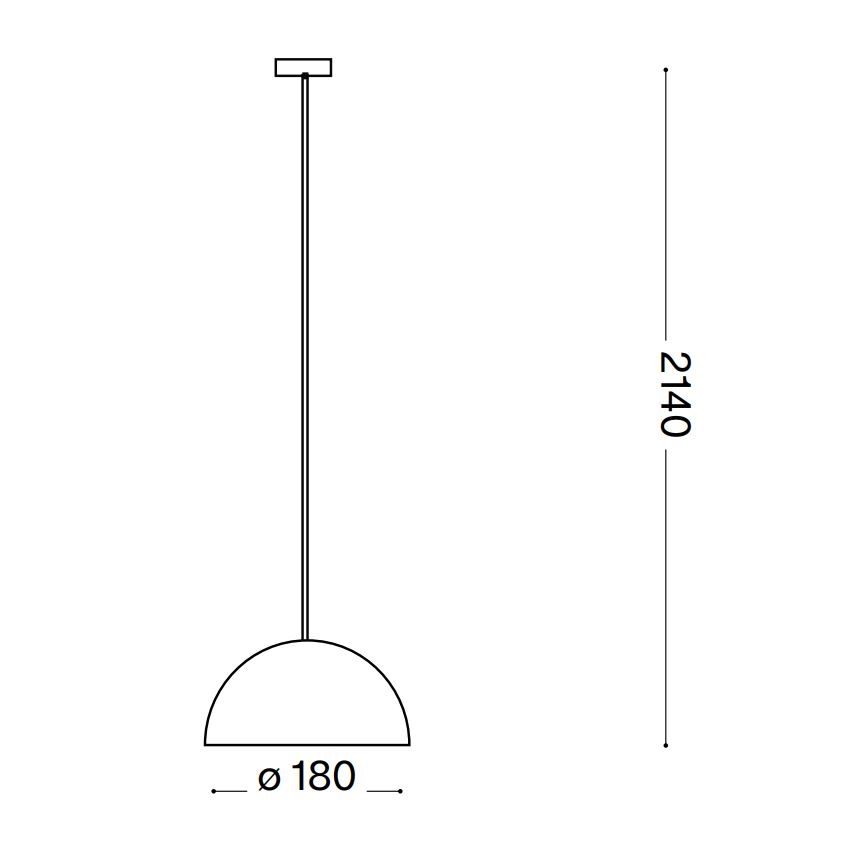 Ideal Lux - Żyrandol na lince FOLK 1xE27/60W/230V śr. 18 cm brązowy