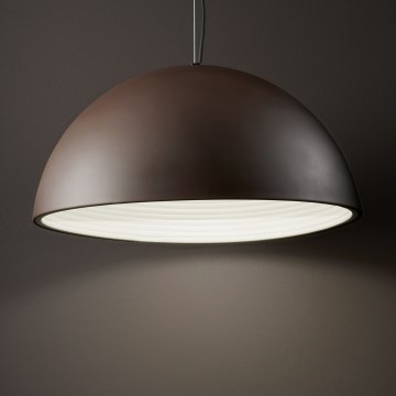Ideal Lux - Żyrandol na lince FOLK 1xE27/60W/230V śr. 50 cm brązowy