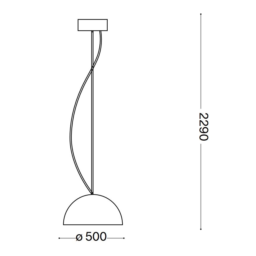 Ideal Lux - Żyrandol na lince FOLK 1xE27/60W/230V śr. 50 cm brązowy