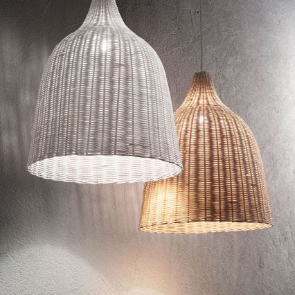 Ideal Lux - Żyrandol na lince HAUNT 1xE27/60W/230V śr. 35 cm beżowy