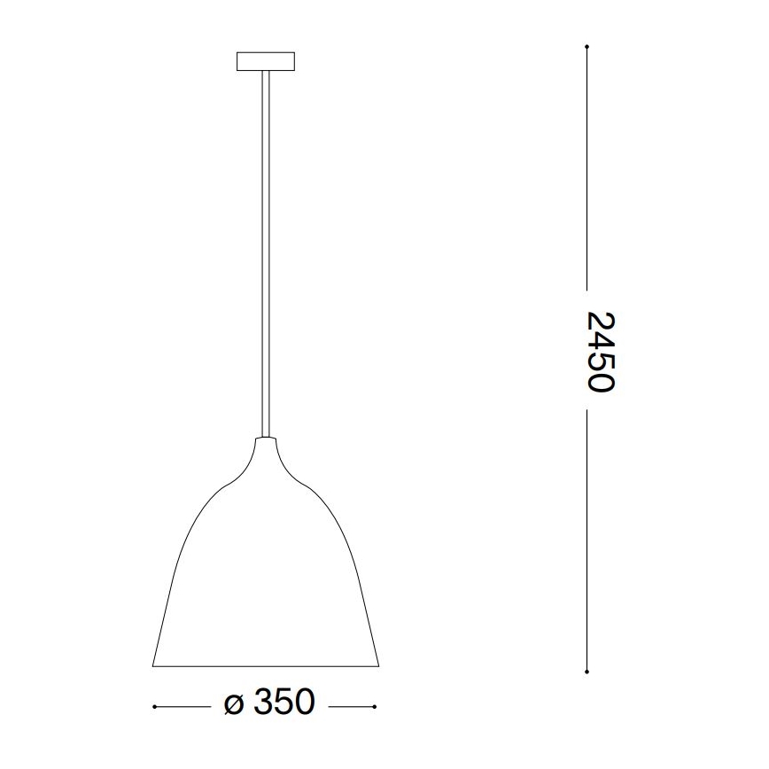 Ideal Lux - Żyrandol na lince HAUNT 1xE27/60W/230V śr. 35 cm beżowy