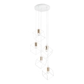 Ideal Lux - Żyrandol na lince ICE 5xE27/60W/230V śr. 50 cm biały