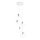 Ideal Lux - Żyrandol na lince ICE 5xE27/60W/230V śr. 50 cm biały