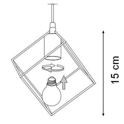 Ideal Lux - Żyrandol na lince ICE 5xE27/60W/230V śr. 50 cm biały