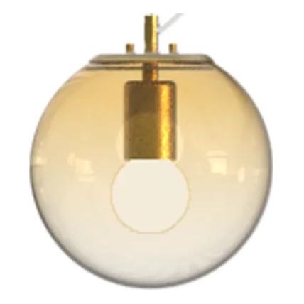 Ideal Lux - Żyrandol na lince MAPA 1xE27/42W/230V śr. 20 cm złoty/dymny