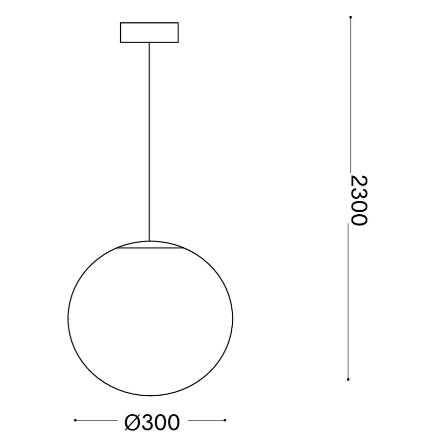 Ideal Lux - Żyrandol na lince MAPA 1xE27/42W/230V śr. 30 cm biały
