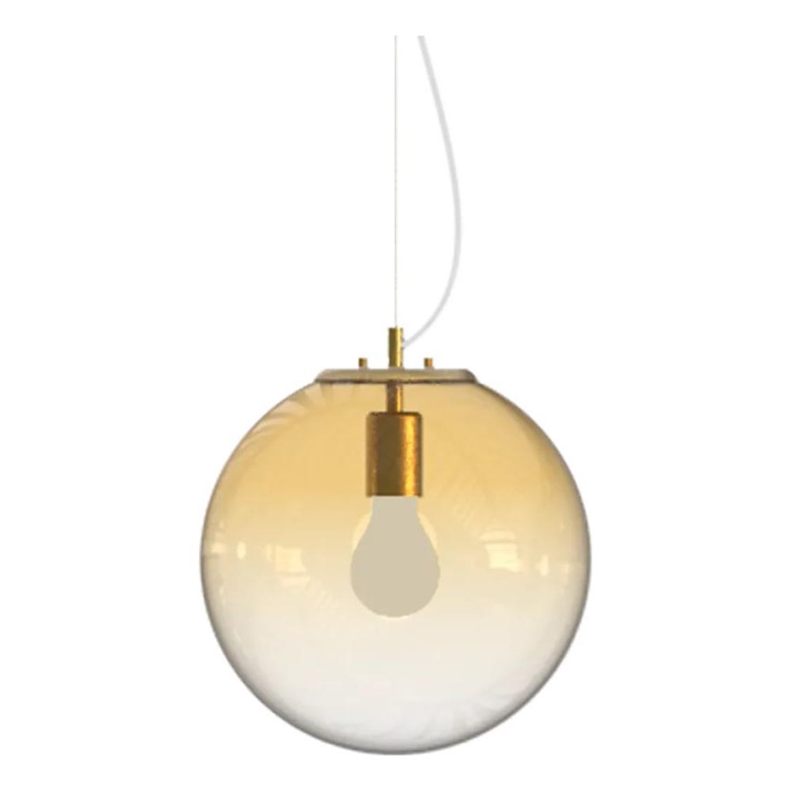 Ideal Lux - Żyrandol na lince MAPA 1xE27/42W/230V śr. 30 cm złoty/dymny