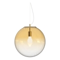 Ideal Lux - Żyrandol na lince MAPA 1xE27/42W/230V śr. 40 cm złoty/dymny