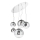 Ideal Lux - Żyrandol na lince MAPA FADE 5xE27/60W/230V chrom błyszczący