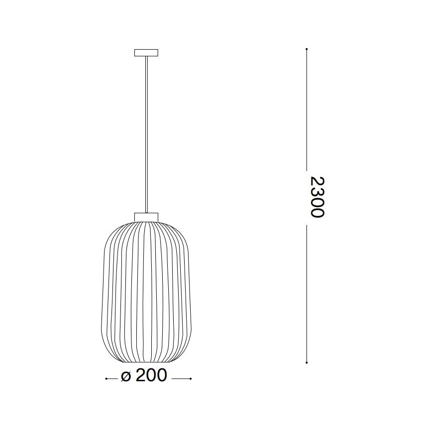 Ideal Lux - Żyrandol na lince MINT 1xE27/60W/230V śr. 20 cm przezroczysty