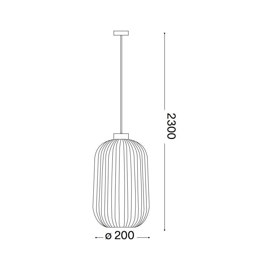 Ideal Lux - Żyrandol na lince MINT 1xE27/60W/230V śr. 20 cm zielony